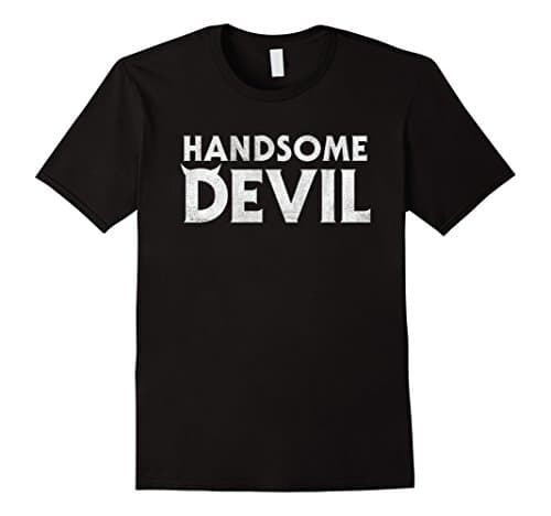 Mens Handsome Devil T-Shirt 2XL Black