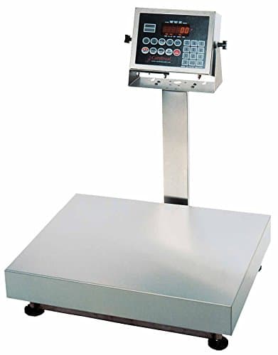 Detecto EB-300-210 Bench Scale, Electronic, 300 lb. Capacity, Stainless Steel, 210 Indicator, 24" x 20"