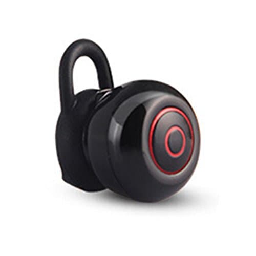 Mini Invisible Bluetooth 4.1 Earbuds Wireless Headset with Built-in Microphone for iPhone 6 and All Bluetooth Smartphone Tablets (Mini 6, Black)