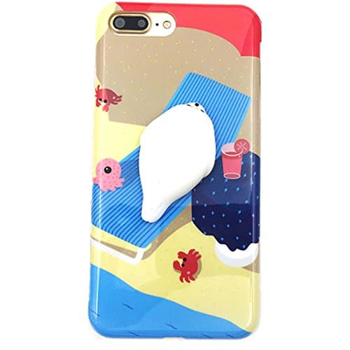 iPhone 6 / 6s Plus Case, Tricess 3D Cute Soft Silicone Squishy Cat Phone Case for iPhone 6 / 6s Plus