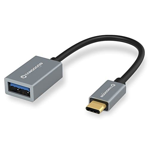 USB Type-C to USB 3.1 Adapter, TANGGOOD USB-C OTG Cable,Convert USB C Female into USB 3.0 A Female for Macbook Pro, New Macbook 12-inch, ChromeBook Pixel,Galaxy S8 and more (0.5ft,Space Gray)
