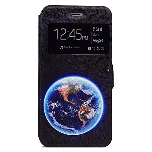 1 piece Window View Leather Flip Case For iPhone X Cases Cover For Samsung Galaxy S7 Edge S8 Plus J3 Prime J5 J7 A3 A5 2017 Note 8 B168