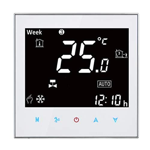 Hand tool BAC-2000 Central Air Conditioning Type Touch LCD Digital 2-pipe Fan Coil Unit Room Thermostat Home Improvement toll (Color : White)