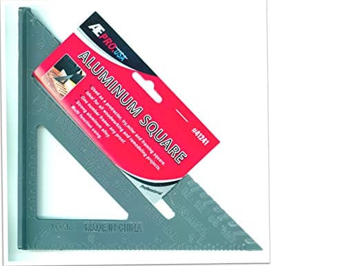 Aluminum Square Speed Square (Double Sided) Quick Square Layout Square Layout Tool Framing Square Triangle Square Carpenters Square Miter Square - Powder Coated - 7" X 7" X 9"