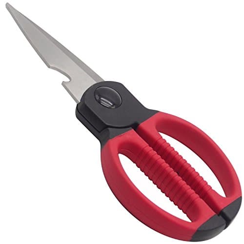 AUYE Latest Heavy Duty Kitchen Shears and Multi Purpose Scissors for Chicken, Poultry, Fish, Meat, Vegetables, Herbs,and BBQ's