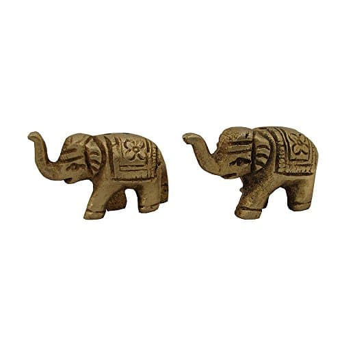 Brass Material Elephant Pair Incense Stick Stand