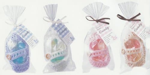 Crochet Baby Shoe Candy, White