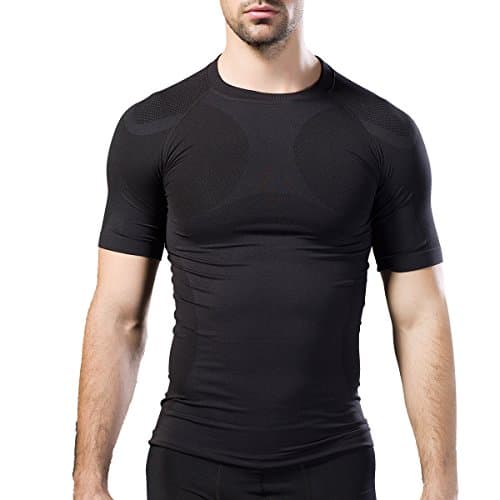 Gynecomastia Compression Hide Man Moobs Abdomen Slimming Chest Binders T-Shirt