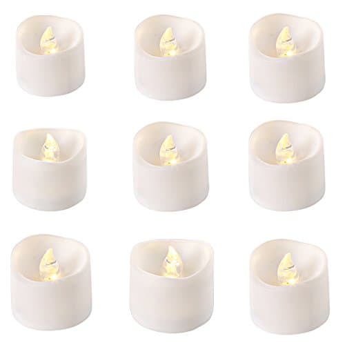Flameless LED tea light soft blinking light source,electronic candle for up to 100 hours,holiday light-Flameless Wax Candle for party and home ,provided by JOAIFO (12, warm white)