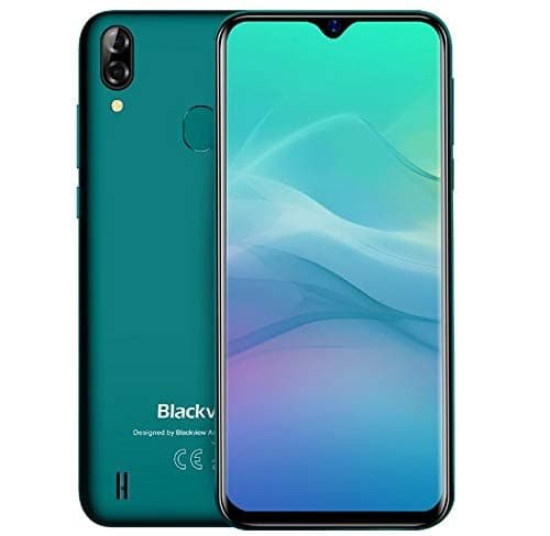 (2019) Blackview A60 pro Android 9.0 4G unlocked mobile phone, 6.1"Waterdrop Screen DUAL SIM free smartphone, HELIO A22 MTK6761 quad core 2.0GHz 3GB+16GB, 4080mAh battery, face unlock, GPS - Green