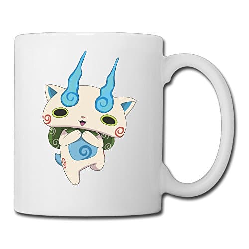 Cool Yo-kai Watch Komasan Ceramic Coffee Mug, Tea Cup | Best Gift For Men, Women And Kids - 13.5 Oz, White