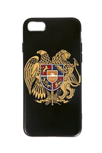 iPhone case 7 TPU Protective Anti-scratch Cover Silicone 4.7 inches (Color Ink on Black Case)