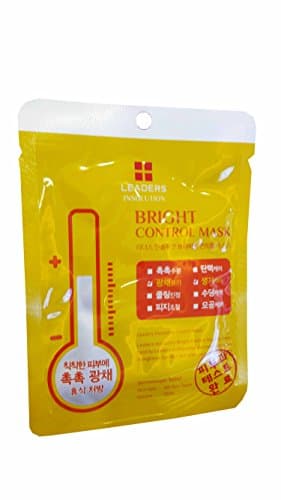 2 Mask Sheets of Leaders Insolution Bright Control Mask. Skin Effects: Brightening, Refining, Shining, Moisturizing. Dermatologist tested. Skin type: All skin types. (25 ml/ sheet.)..