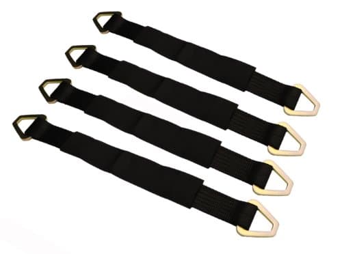 33" Black Axle Straps (4 Pack)