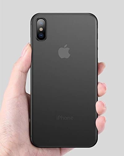 iPhone Xs Case, iPhone X Case, Thinnest iPhone Xs & iPhone X Case, Ultra Thin Light iPhone Skin Protective Only 0.33mm Apple iPhone Xs, Apple iPhone X | iKaracase (Black)