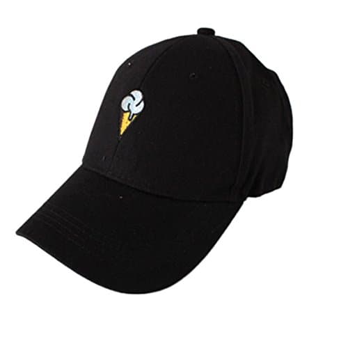 HN Classic Cotton Dad Hat Adjustable Plain Cap. Polo Style Low Profile (Unstructured) (Black 1)