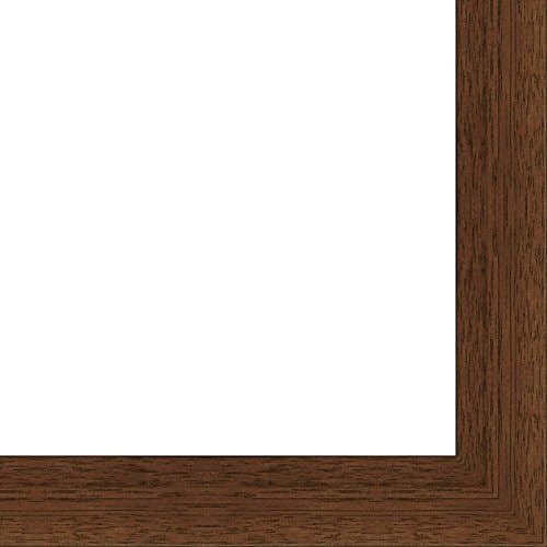 13.5x40 Flat Dark Brown Wood Frame - "The Edge" Medium - Great for Posters, Photos, Art Prints, Mirror, Chalk Boards, Cork Boards and Marker Boards