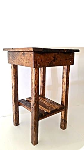 Rustic End Table/Night Stand/Bed Side Table/Rustic Table/ Aged/Side Table/Vintage/Wood//Handmade/Custom/New Materials/Farmhouse