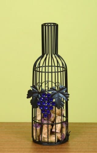 Metal Wine Bottle Cork Holder Display