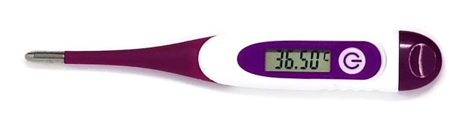 Celsius Basal or All Purpose Family Thermometer - Quick 60 Second Readings - Large Easy to Read Display with Two Decimal Places - by MissionMax