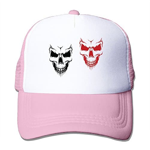 Cap Skeleton Black And Red Mesh Hat