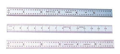 Standard Flexible Rules Length: 6", Width: 1/2", Thickness: .015", Graduation: 5R