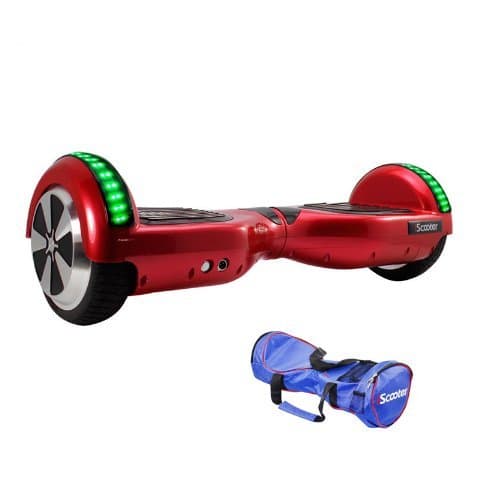 Red Hoverboard LED Self Balancing 6.5inch Electric Skateboard Hover Board gyroscope Electric Scooter LED standing Scooter