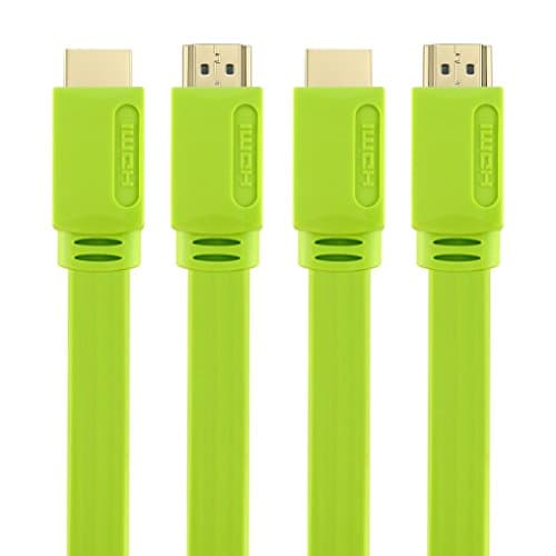 HDMI Cable (2-Pack)3ft/1m ABIBY HDMI With Ethernet, CL3 -1.3V-2.0V 3D