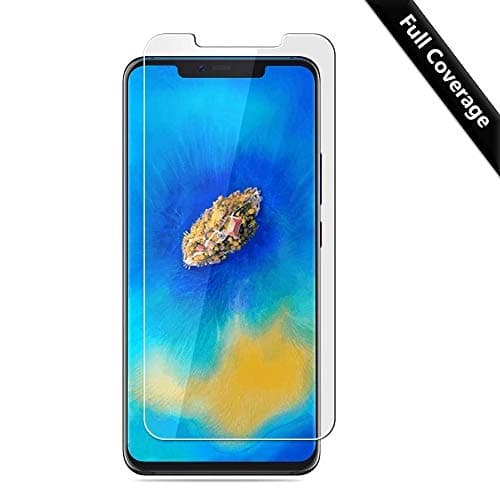 PaceBid Huawei Mate 20 Pro Screen Protector, Full Coverage Tempered Glass with 9H Hardness, [Case Friendly] [Bubble-Free] [Anti-Scratch] for Huawei Mate 20 Pro