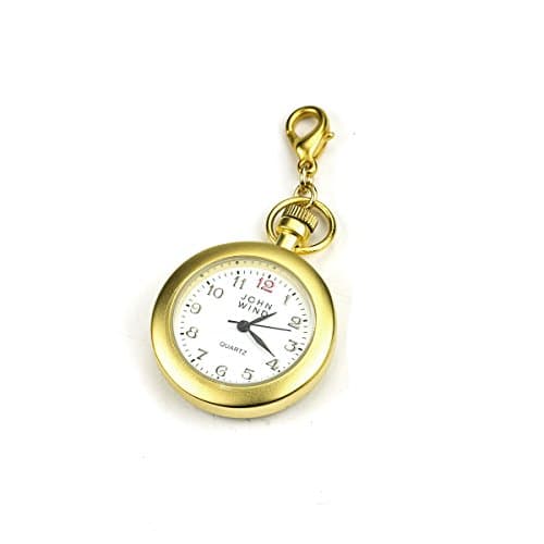 John Wind, Boho Pocket Watch Charm, Gold