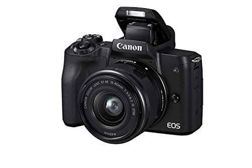 Canon EOS M50 Compact System Camera and EF-M 15-45 mm f/3.5-6.3 IS STM Lens - Black