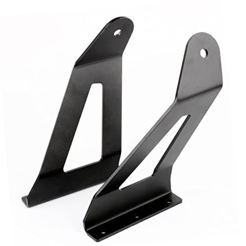 Primeprolight 50Inch Upper Windshield Mounting Brackets LED Curved Light Bar Fit Jeep XJ Cherokee