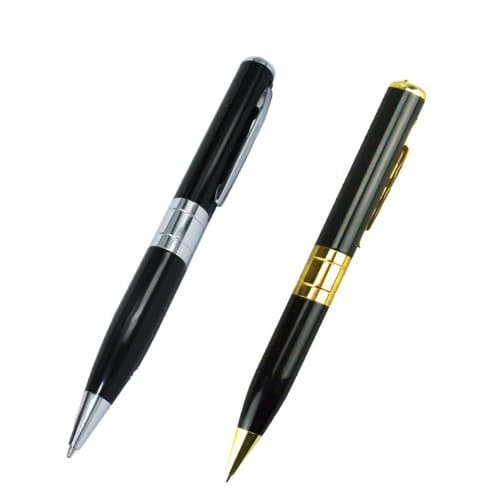 Mini Spy Pen Camera DVR Audio Video Hidden Camera Recorder Silver Gold AVI JPG