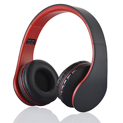 Atron Bluetooth Wireless Foldable Over Ear Hi-Fi Built-In Mic Stereo Audio Support TF Card and Hands-free Calling Function Audio Cable Included Headphone for Smart Phones & Tablets
