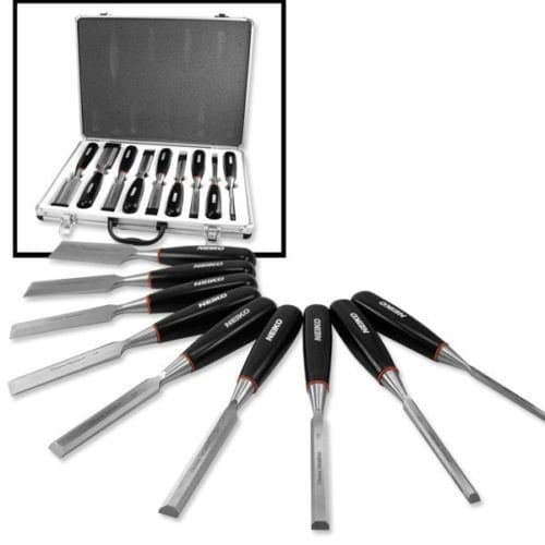 Chisel Set | 9pc Wood Working Solid CRV Forged HD Steel Blade Hand Carving Art