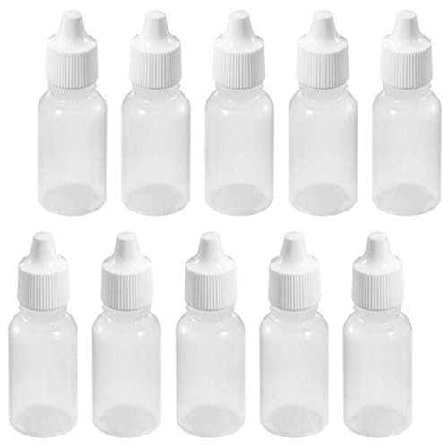 Happyyous Empty Plastic Perfume Eye Dropper Bottles, Squeezable Dropping Boxs For Eye Liquid Oil - 10ML, 30ML, 50ML, 100ML