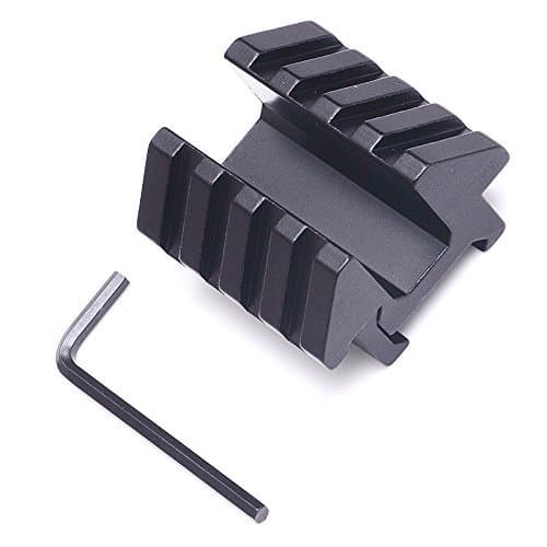 2 Sided 45 Degree 4 Slot Offset Tactical Rail Mount with Picatinny/Weaver Style Rails for Flashlight Laser Scope Red Dot by ACME Machine