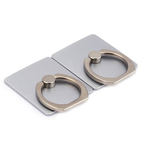 Kasio Universal Ring Phone Car Holder Mount and Stand for Iphone and any other kind phone,Tablets (2 pack silver)