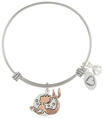 Footnotes Two Tone Mermaid Bangle Bracelet One Size Two tone