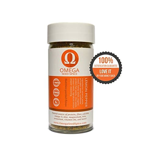 2 Pack - Omega Seed Spice™ Seed-based Superfood Lemon Pepper Seasoning - Nutrition-packed Flavor - High In Protein, Fiber, Essential Vitamins, Minerals &amp; Amino Acids