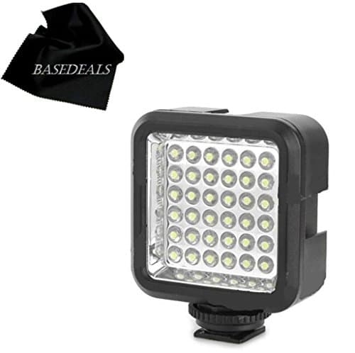 Powerful 36 LED Array Hot Shoe Mount LED Video Light for Canon PowerShot Pro1, Pro70, Pro90 IS, S5 IS, S60, SX1 IS, SX10 IS, SX20 IS, SX30 IS, SX40 HS, SX50 HS, SX60 HS Cameras: LED Light Panel