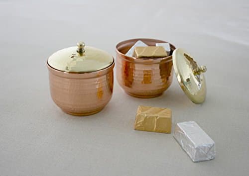 Trinket Box - Copper Container and Lid Brass