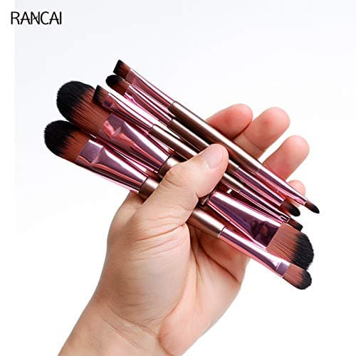 Best Quality - Eye Shadow Applicator - New 5pcs Double Ended Makeup Brushes Rose Golden Cosmetics Brushes Eyebrow Powder Lips Shadows Make Up Tools Kit - by Mariahanan - 1 PCs