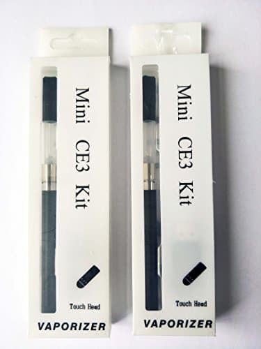 Toperty 2Pcs Top Quality USB &amp; Variable Volts Battery Black Inhaler Pen (510) with Case