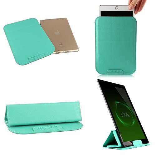 Stand Able Universal Sleeves with Fortune Tech Fold-Stand function Protective fit for Device Screen Size: 7 in, 8 in, 9.7 in, 10.1 in’s Dell, HP, Ipad, Etc, All Brand Tablets, Notes - 10.1 in Green