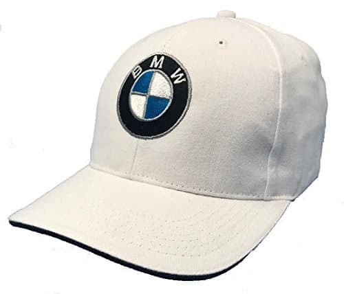 BMW Baseball Cap, 6 Panel, Brushed Cotton Hat. White