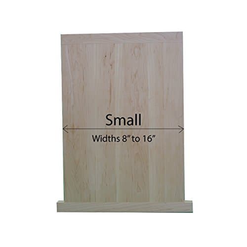 Small Custom Tee-Shaped Pull Out Cutting Board - Solid Maple - 8" to 16" wide