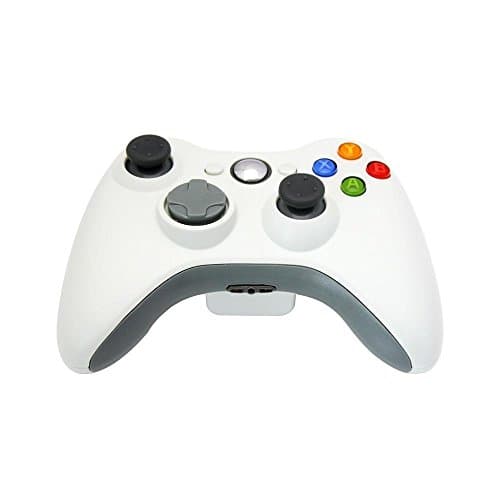 PowerRider PC Wireless Remote Joypad Gamepad Game Controller Wireless Joystick for Microsoft Xbox 360 PC Windows 8 xp(White)