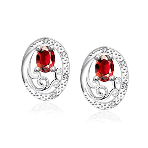 Dezero 925 silver plated Openwork pattern earrings