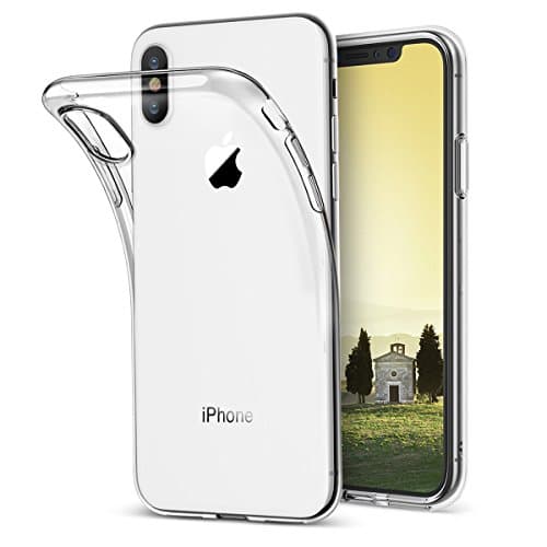 iPhone X Case, Miok Crystal Clear Transparent Case iPhone X Case Cover [Shock Absorption] for 5.8" Apple iPhone X / iPhone 10 (2017 Release) [Supports Wireless Charging] (Clear)